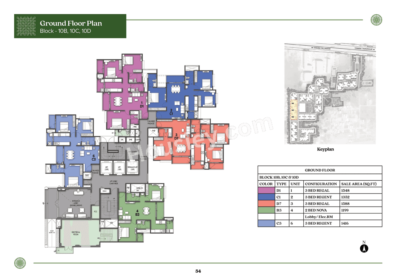 Prestige Pallavaram Gardens Floor plan 14