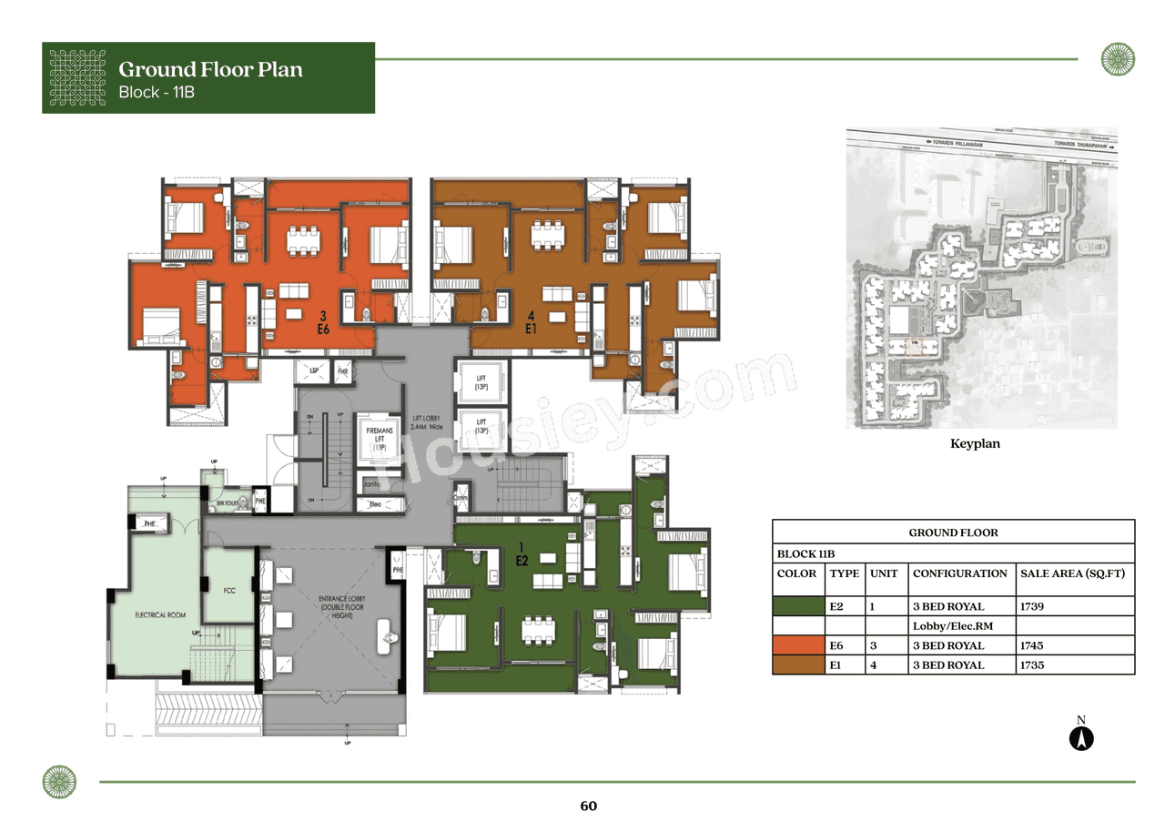 Prestige Pallavaram Gardens Floor plan 16