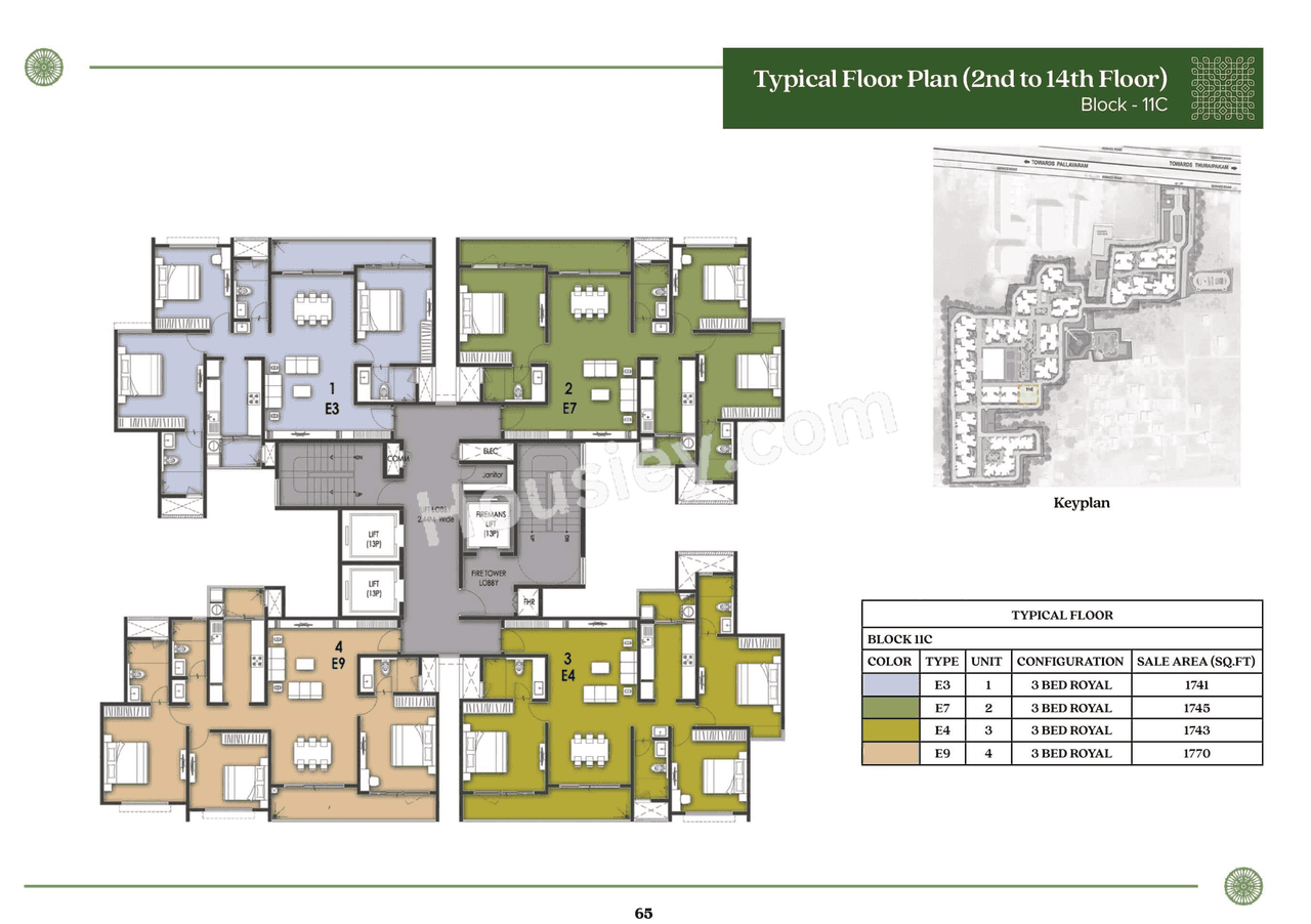 Prestige Pallavaram Gardens Floor plan 17