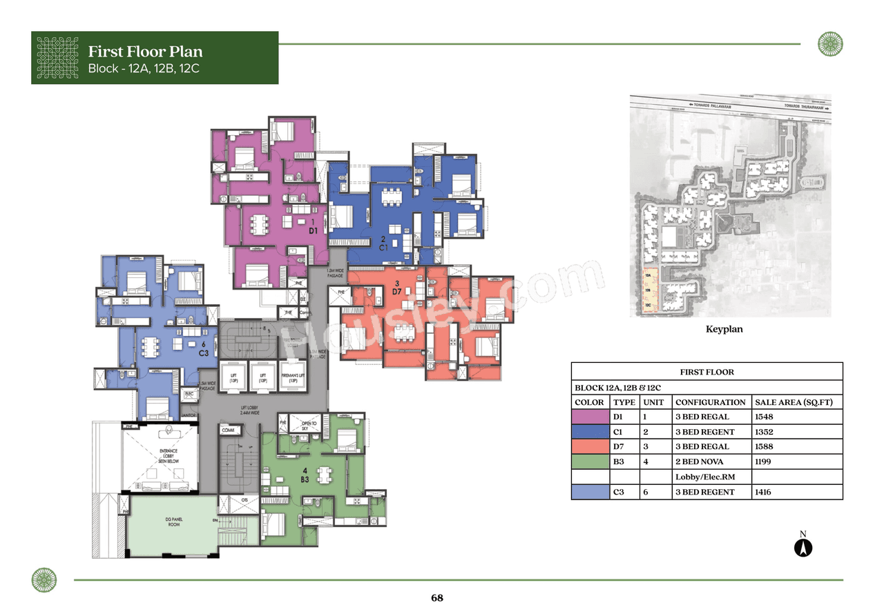 Prestige Pallavaram Gardens Floor plan 18