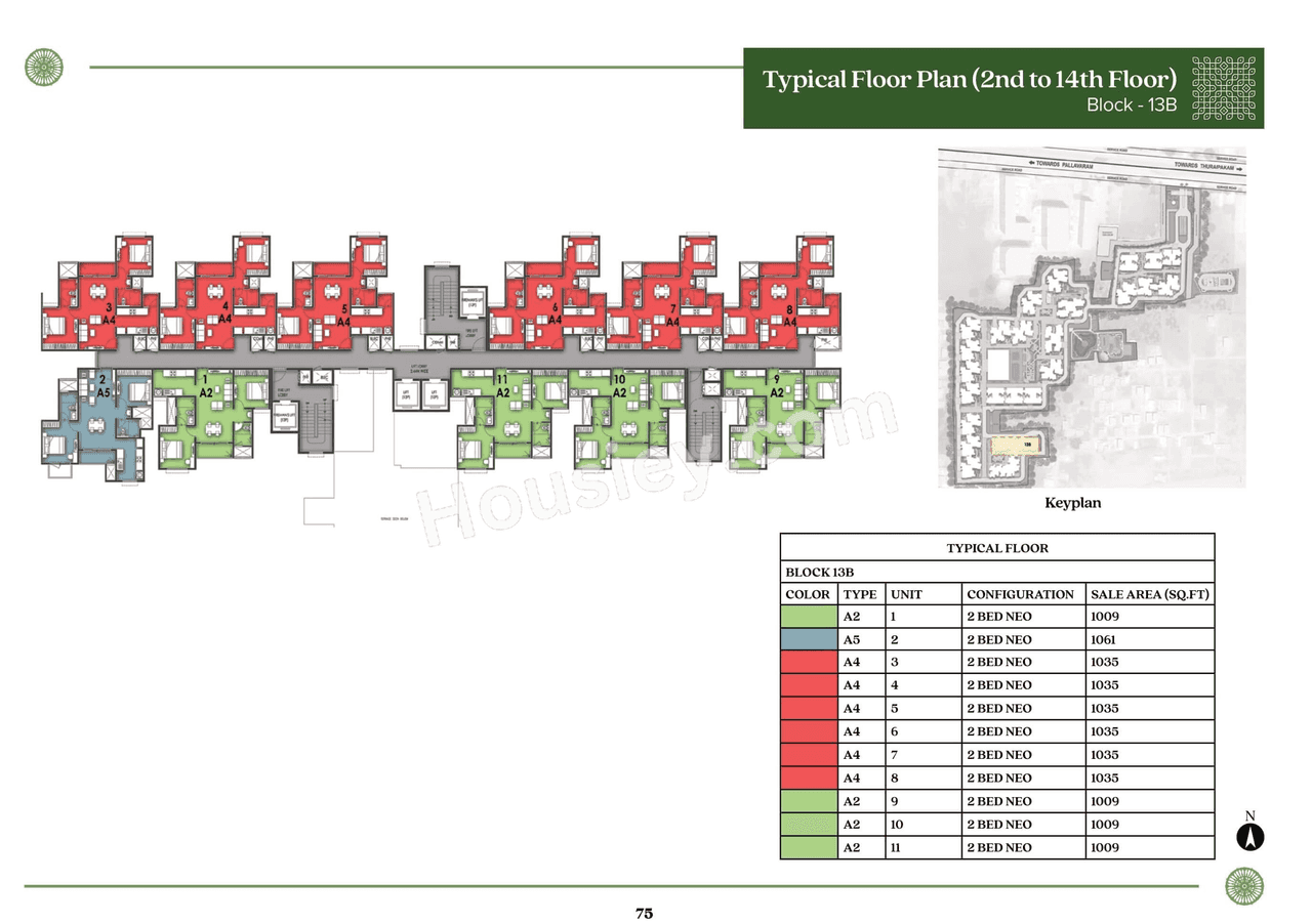 Prestige Pallavaram Gardens Floor plan 20
