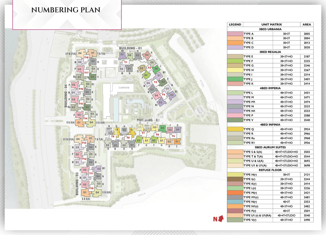 Prestige Raintree Park Floor plan 2