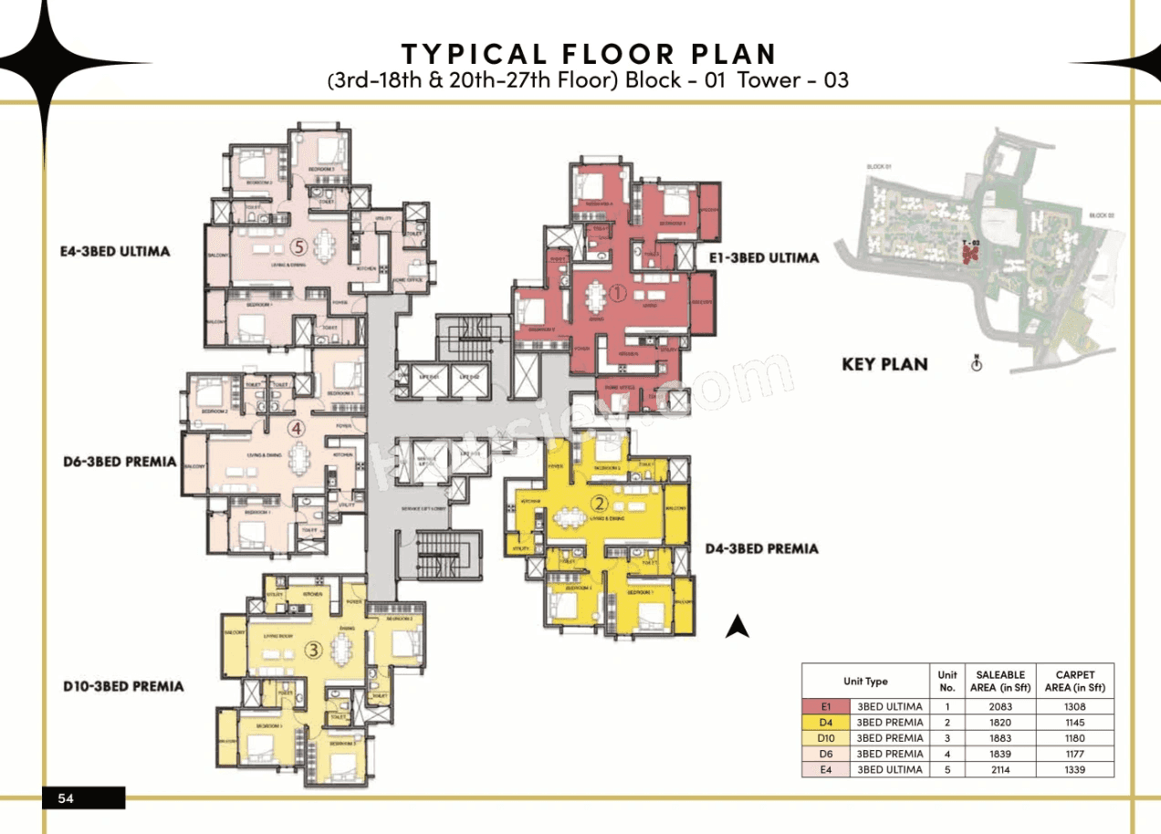 Prestige Southern Star Floor plan 1