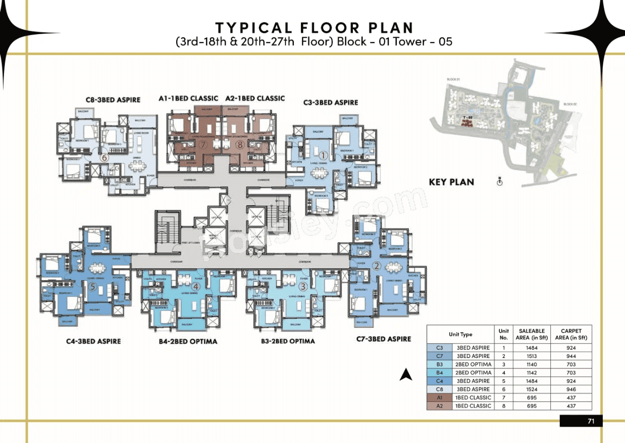 Prestige Southern Star Floor plan 3
