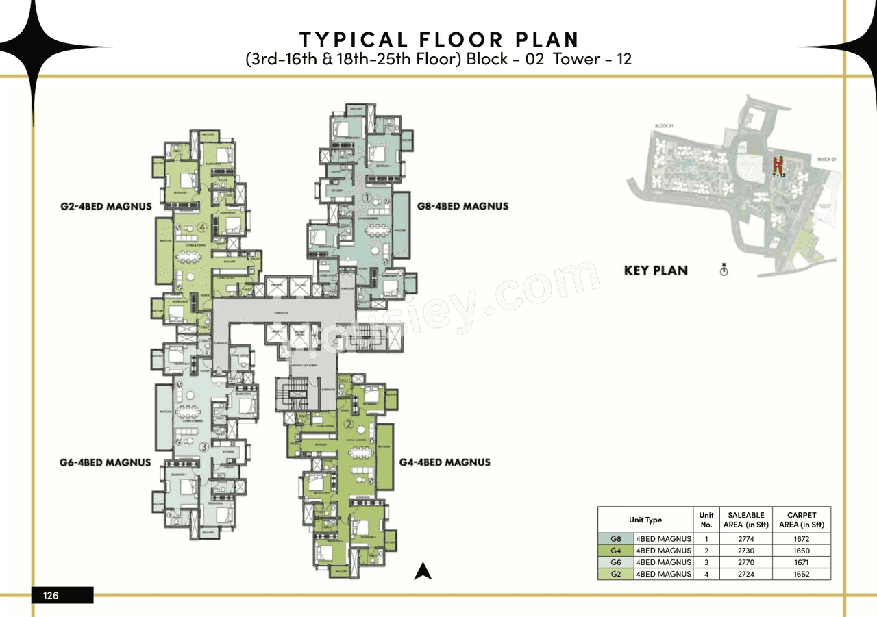 Prestige Southern Star Floor plan 12