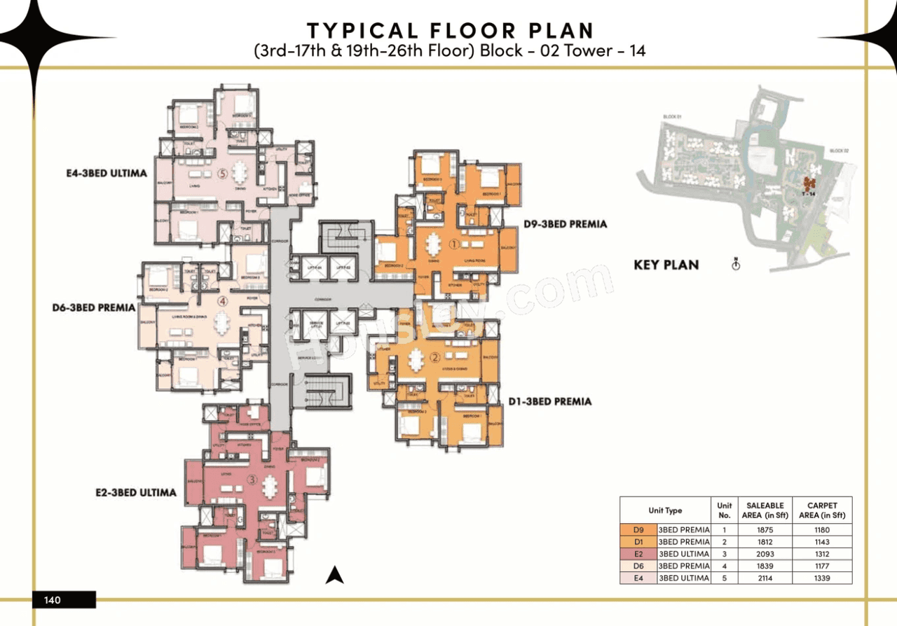 Prestige Southern Star Floor plan 14