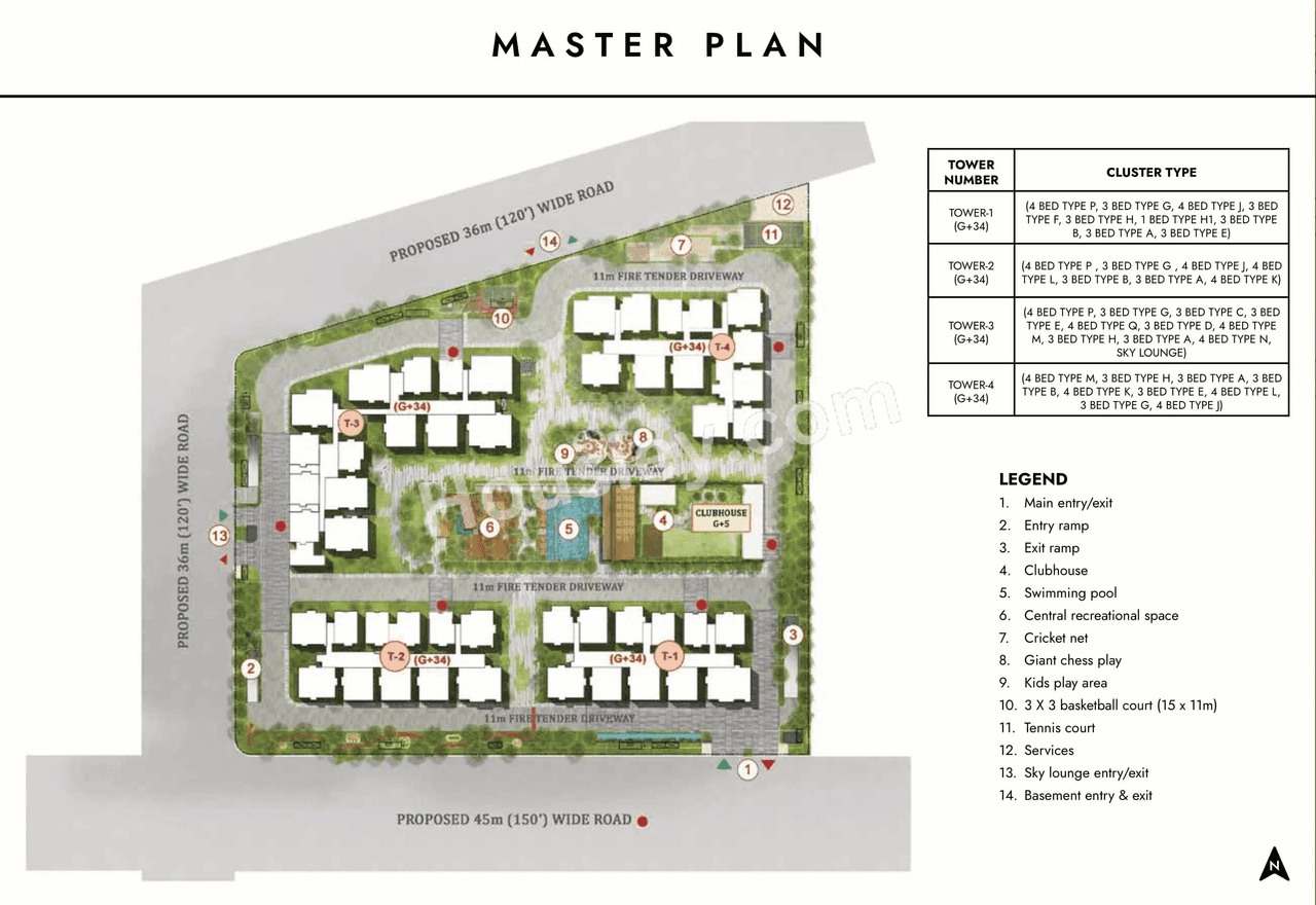 Prestige Spring Heights Rajendra Nagar Floor plan 1