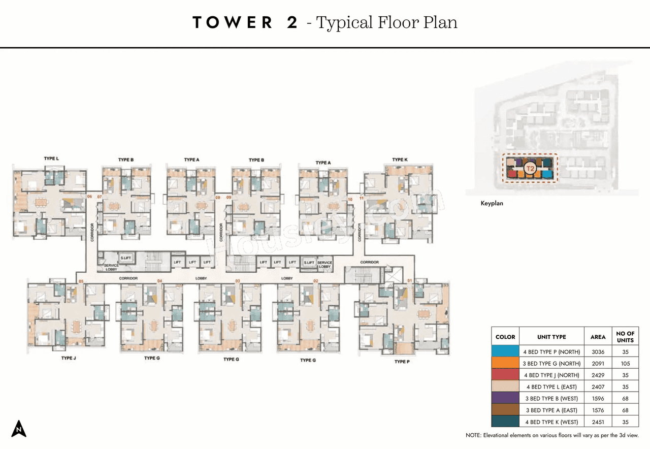 Prestige Spring Heights Rajendra Nagar Floor plan 3