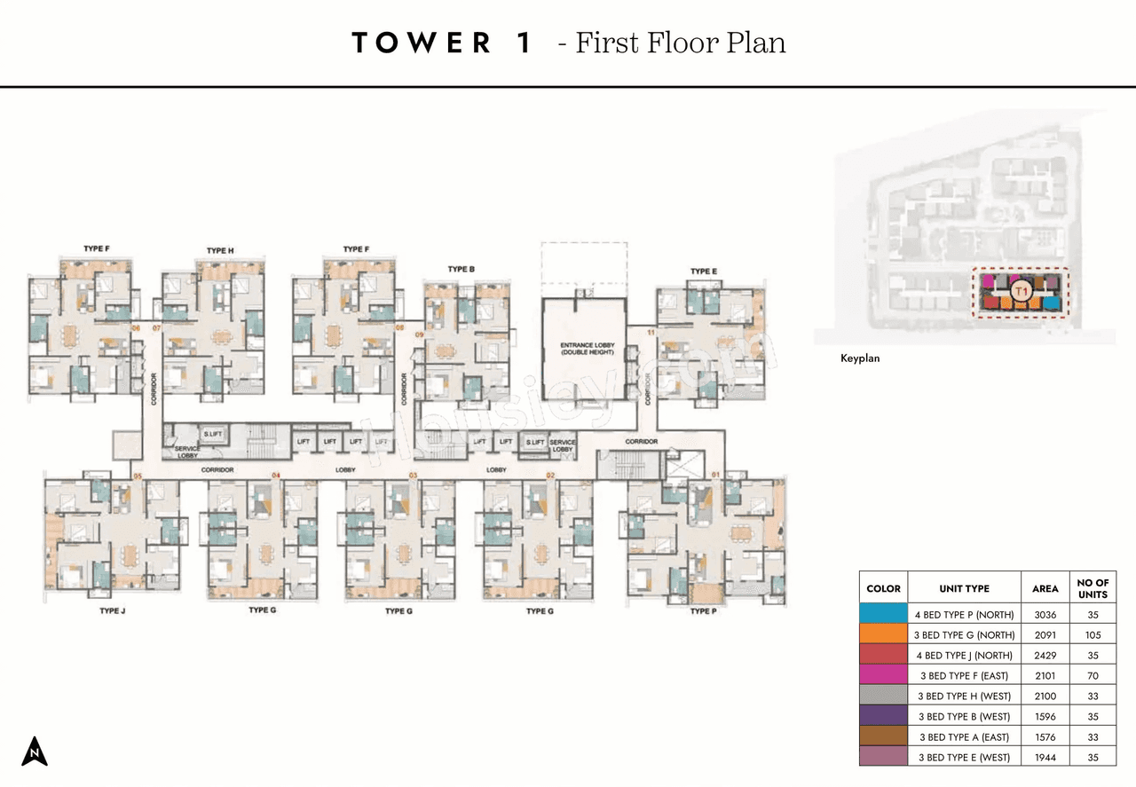 Prestige Spring Heights Rajendra Nagar Floor plan 8