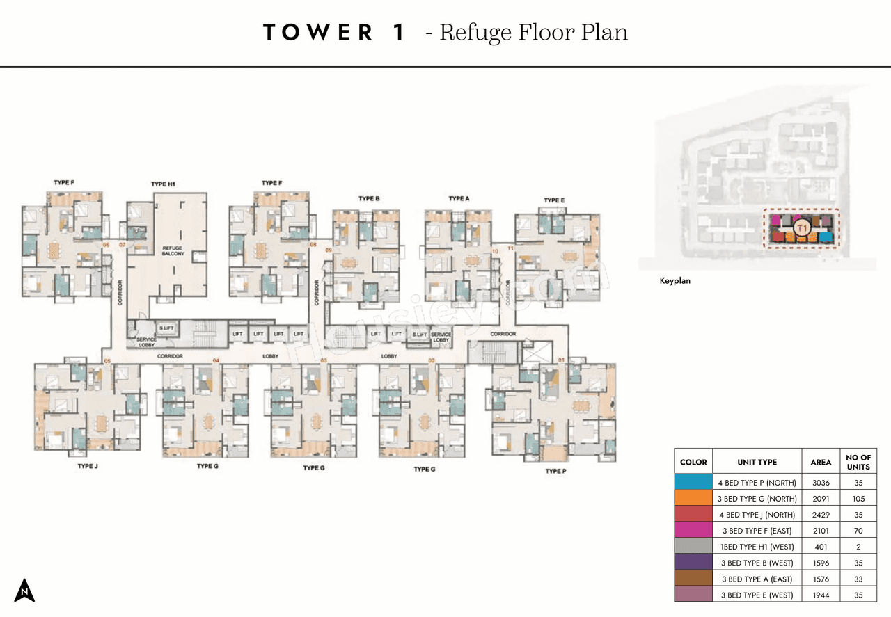 Prestige Spring Heights Rajendra Nagar Floor plan 15