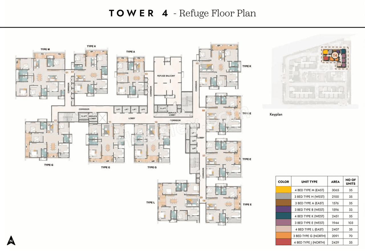 Prestige Spring Heights Rajendra Nagar Floor plan 16
