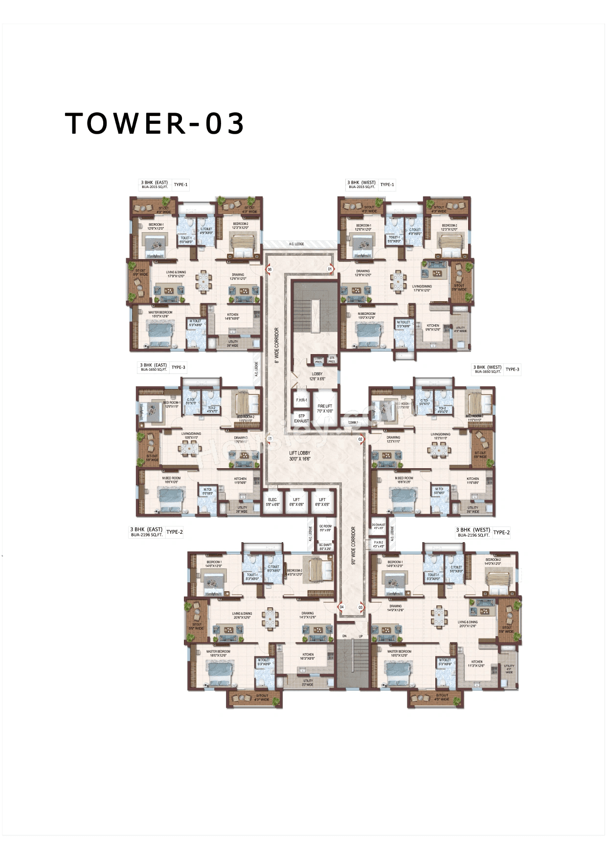 Prosperiti Homes Ekam Floor plan 3
