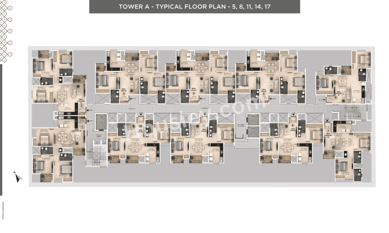 Provident Bayscape Floor plan 1