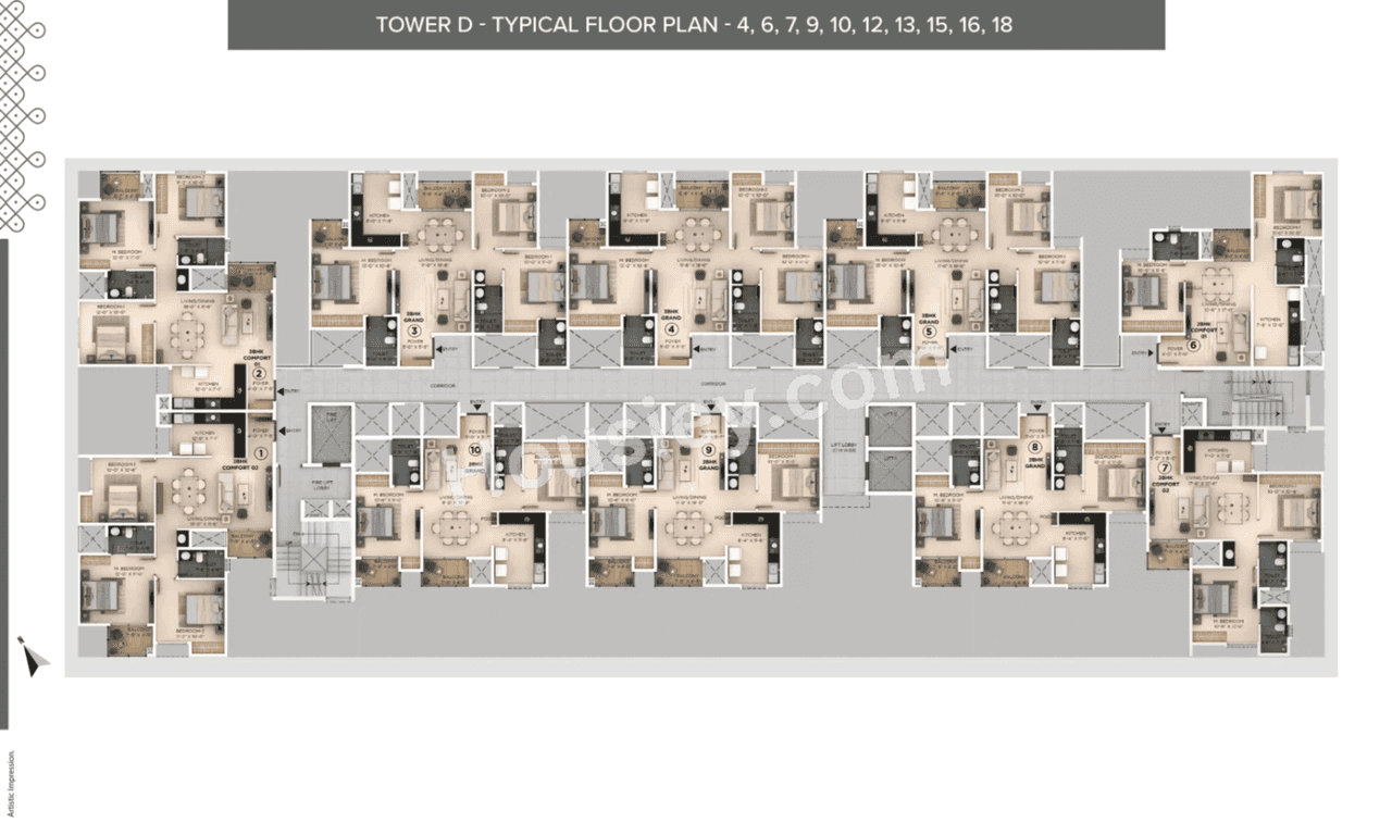 Provident Bayscape Floor plan 2
