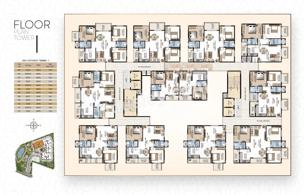 PSR Vanasree Floor plan 1