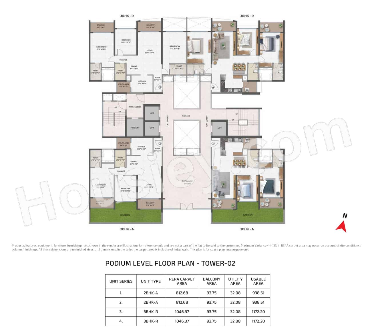 Purva Atmosphere Keshav Nagar Floor plan 3