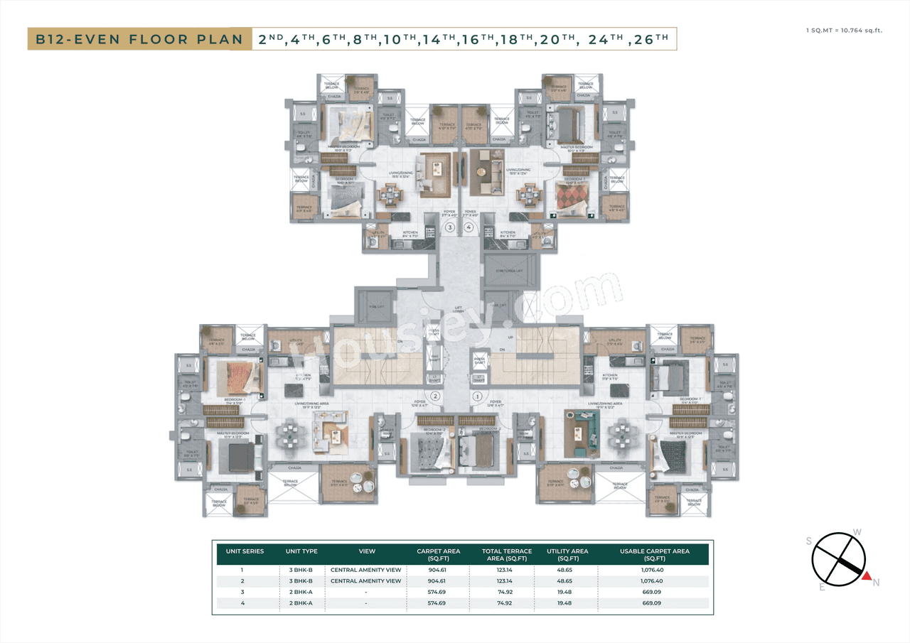 Purva Emerald Bay Floor plan 7