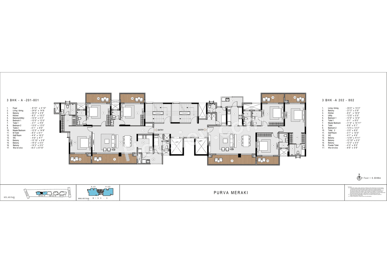 Purva Meraki Floor plan 1