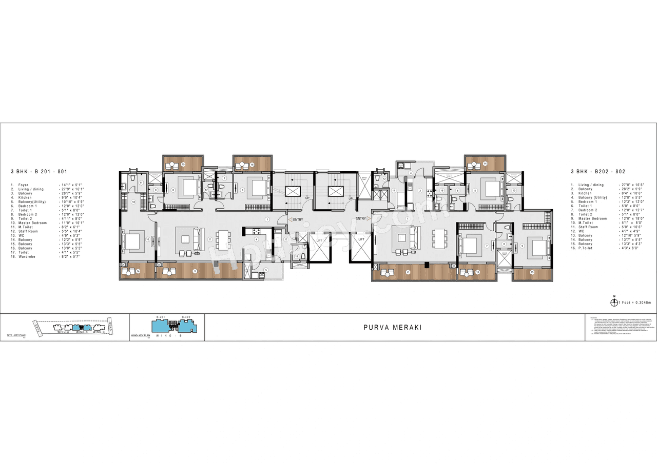 Purva Meraki Floor plan 2
