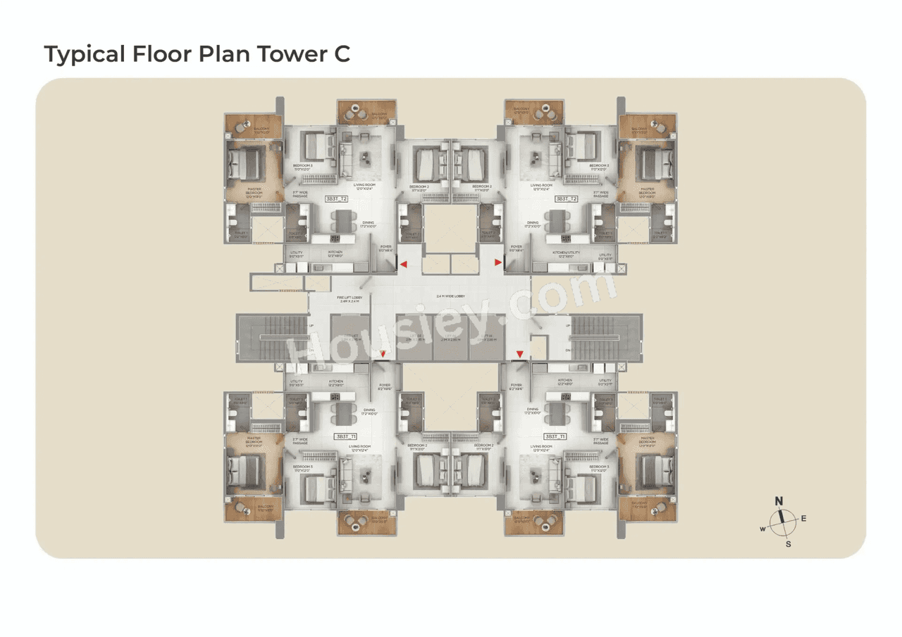 Purva Silver Sky Floor plan 3