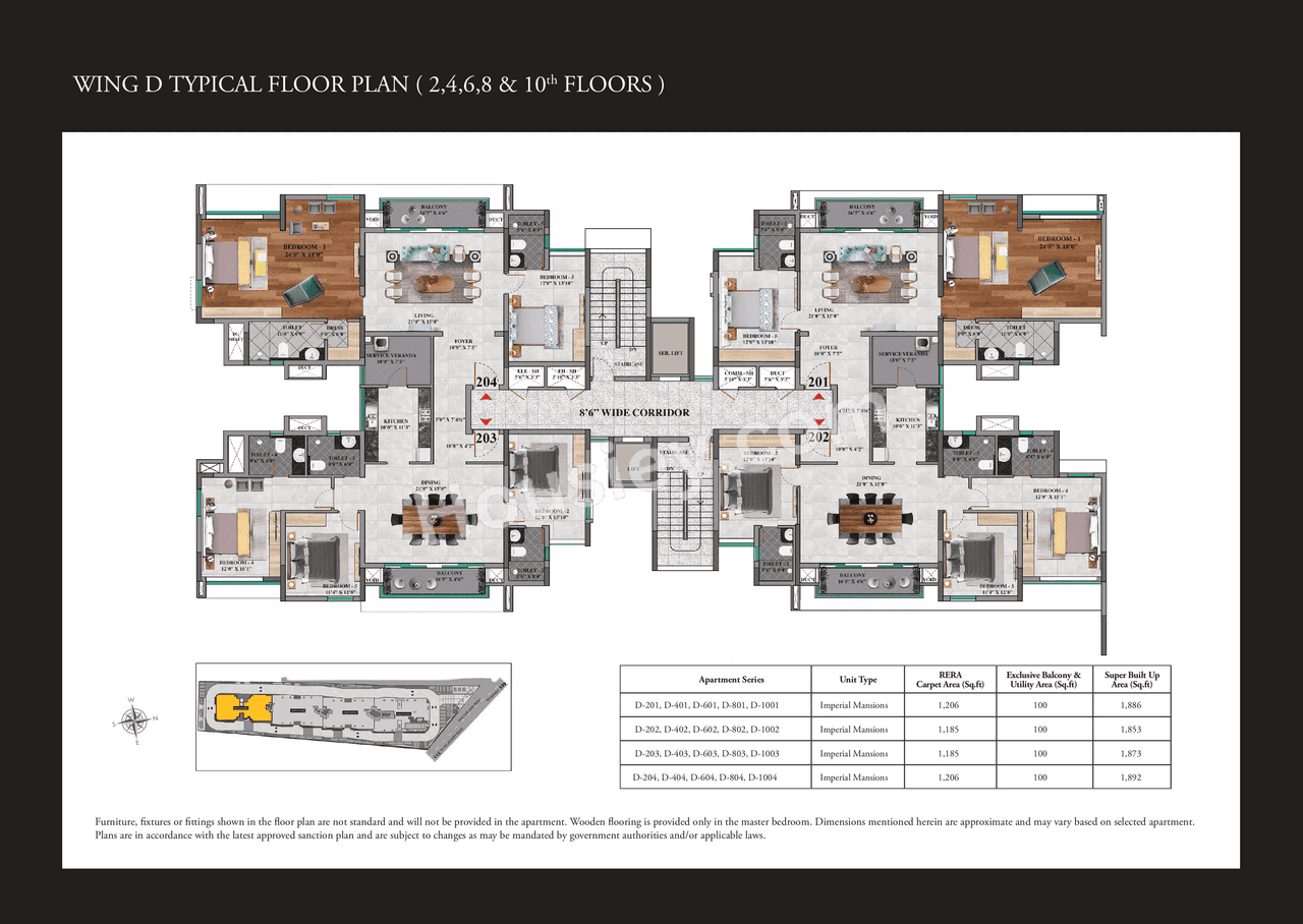 Purva Somerset House Floor plan 4