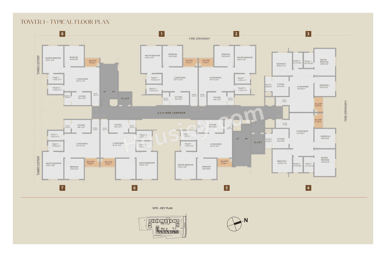 Purva Zenium Floor plan 1