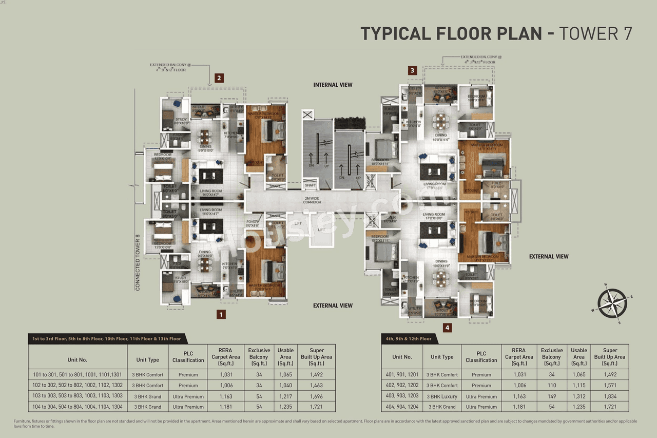 Purva Zenium Floor plan 3