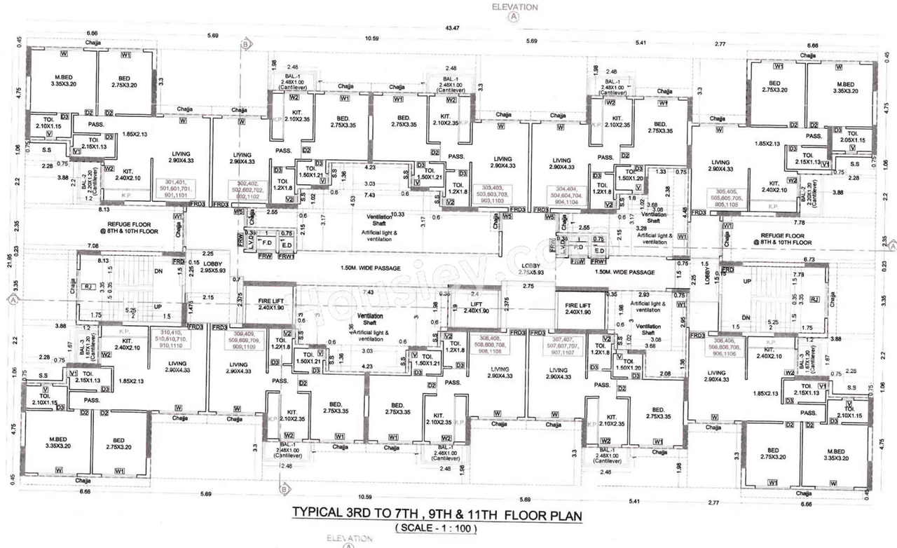 Qualcon Season Square Floor plan 3