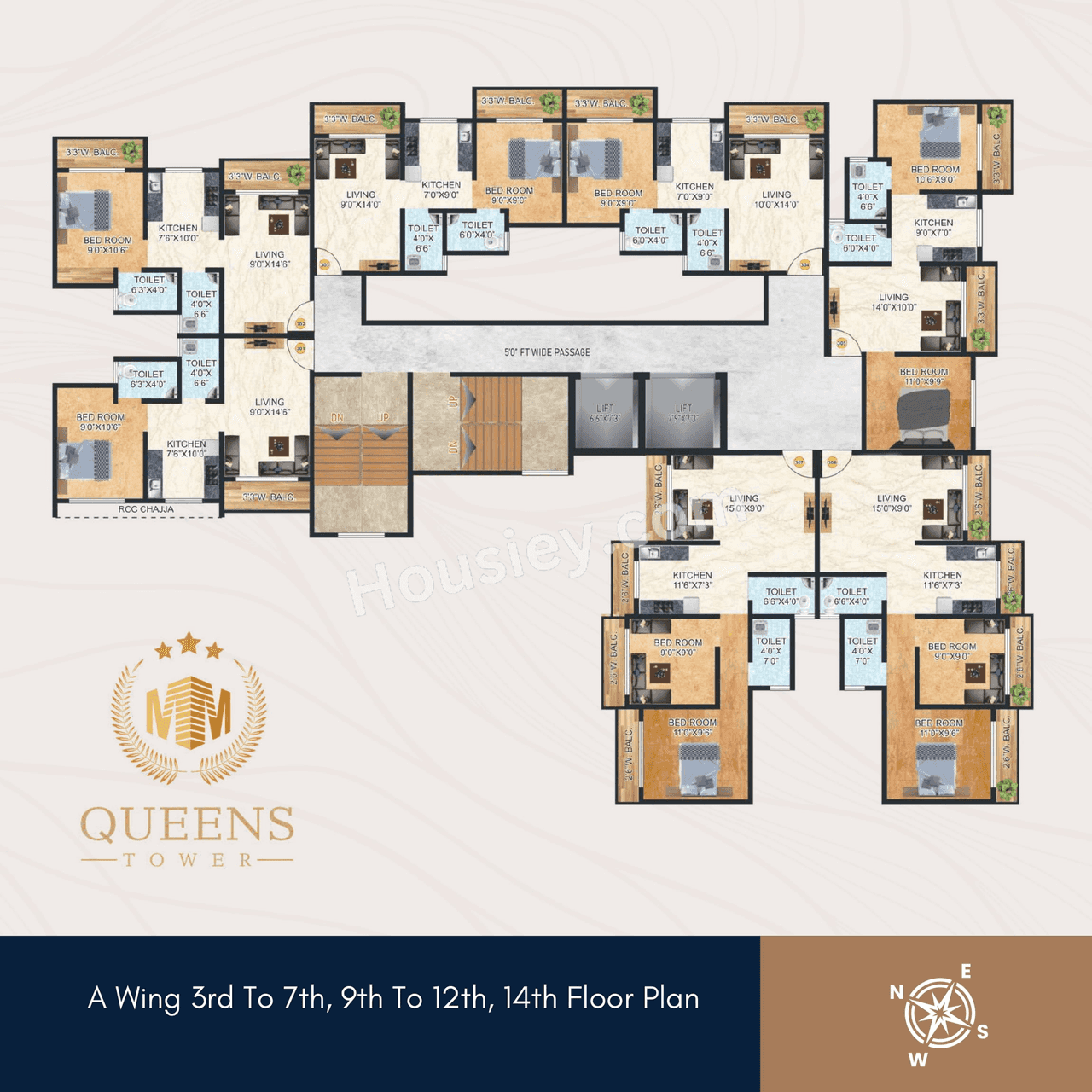 Queens Tower Phase 1 Floor plan 6