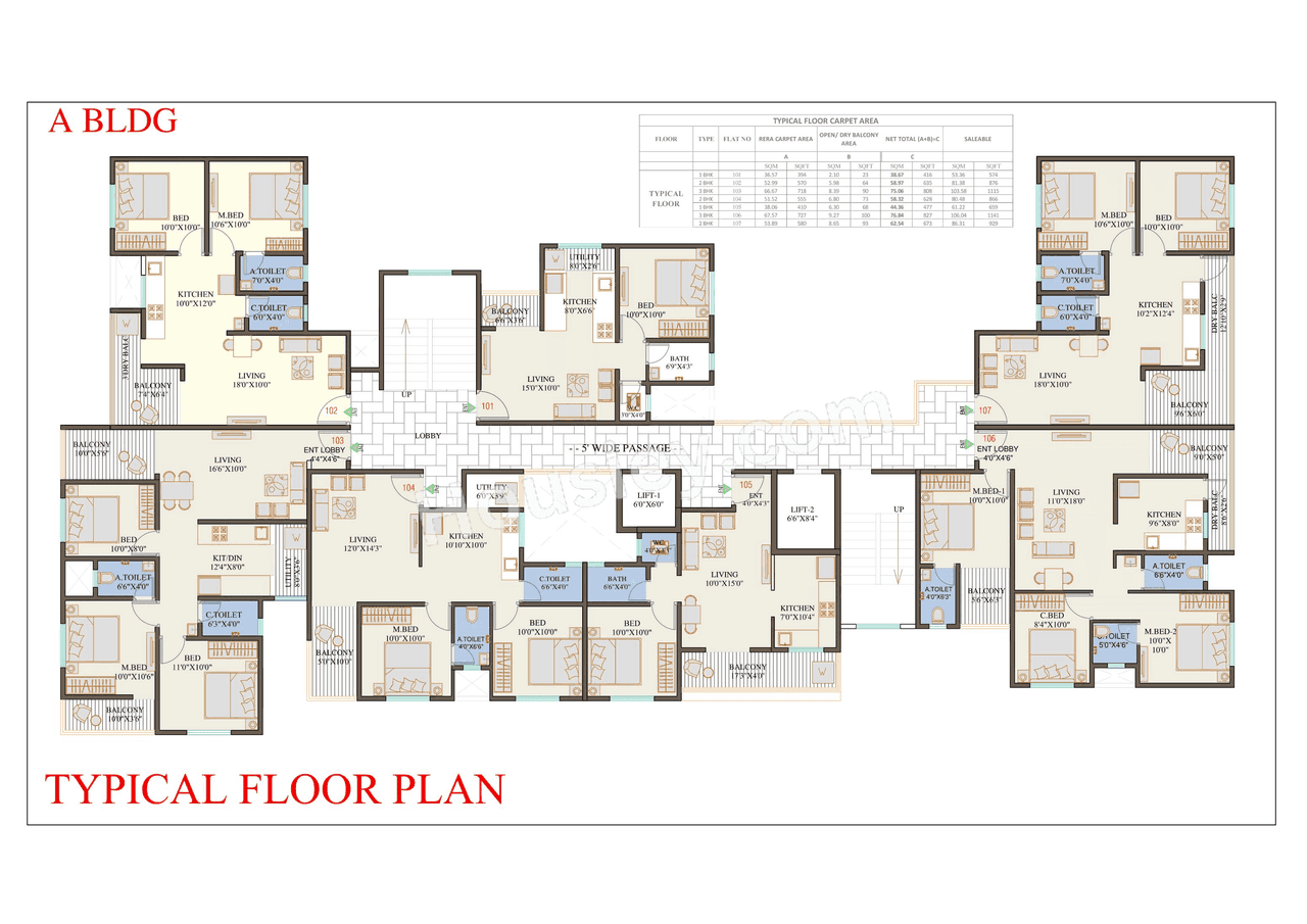 Raahee Kasturi Floor plan 2