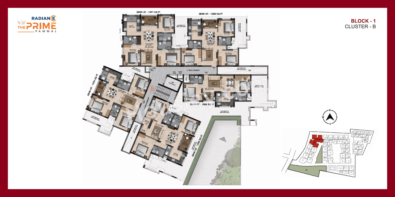 Radiance The Prime Floor plan 3