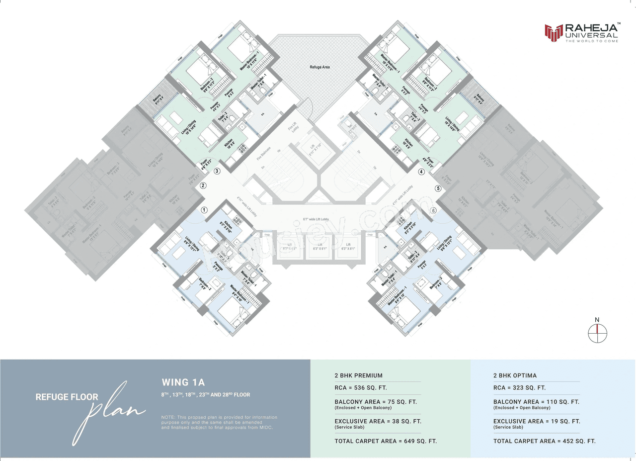 Raheja Lunaris Floor plan 1