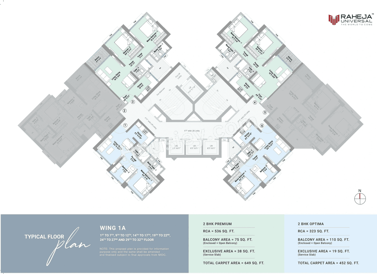 Raheja Lunaris Floor plan 2
