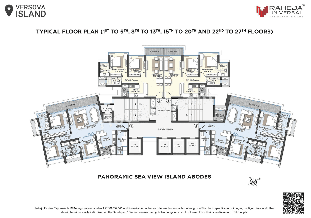 Raheja Versova Island Floor plan 6