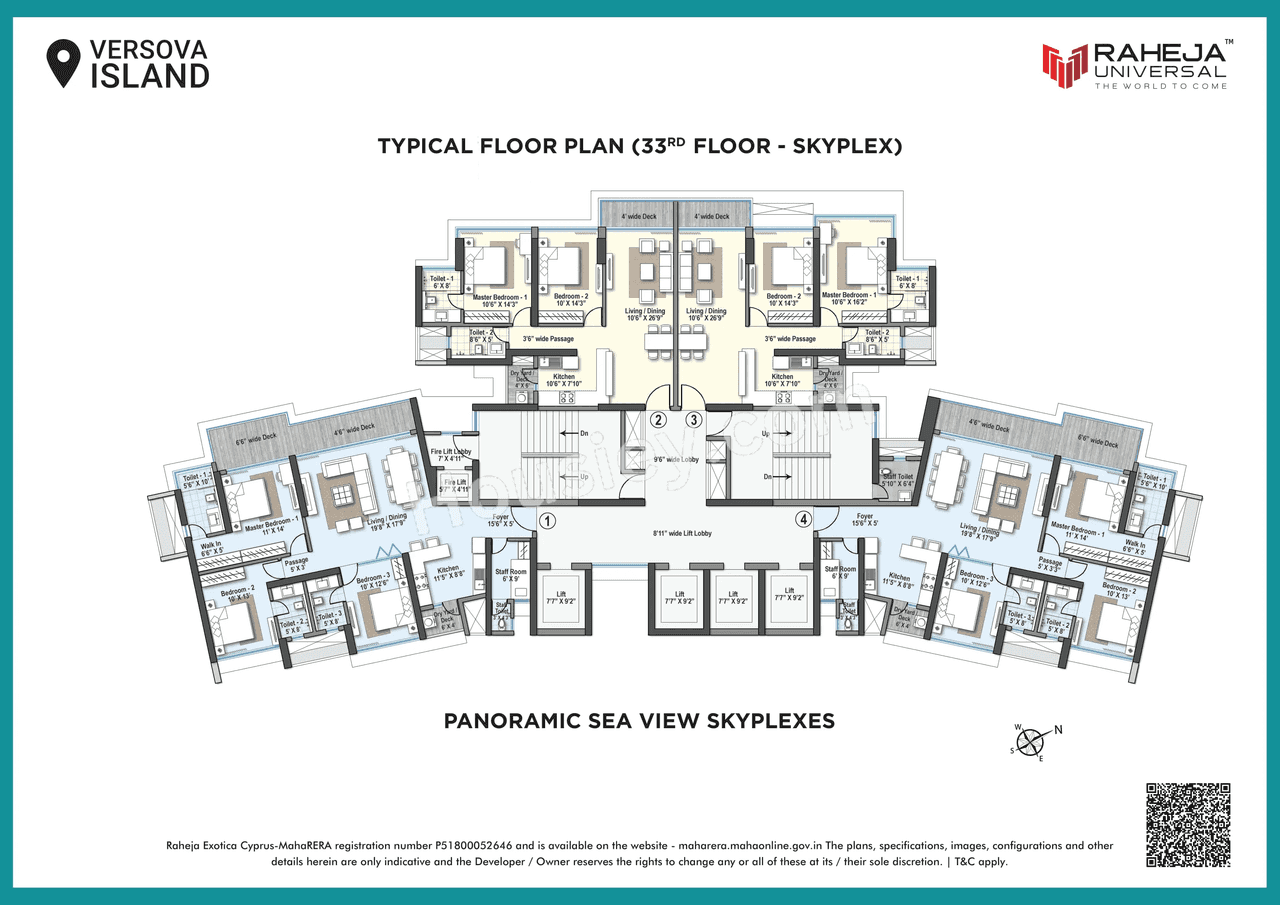 Raheja Versova Island Floor plan 11