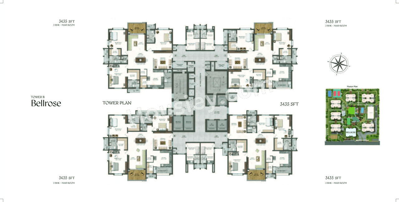 Rajapushpa Aurelia Floor plan 2
