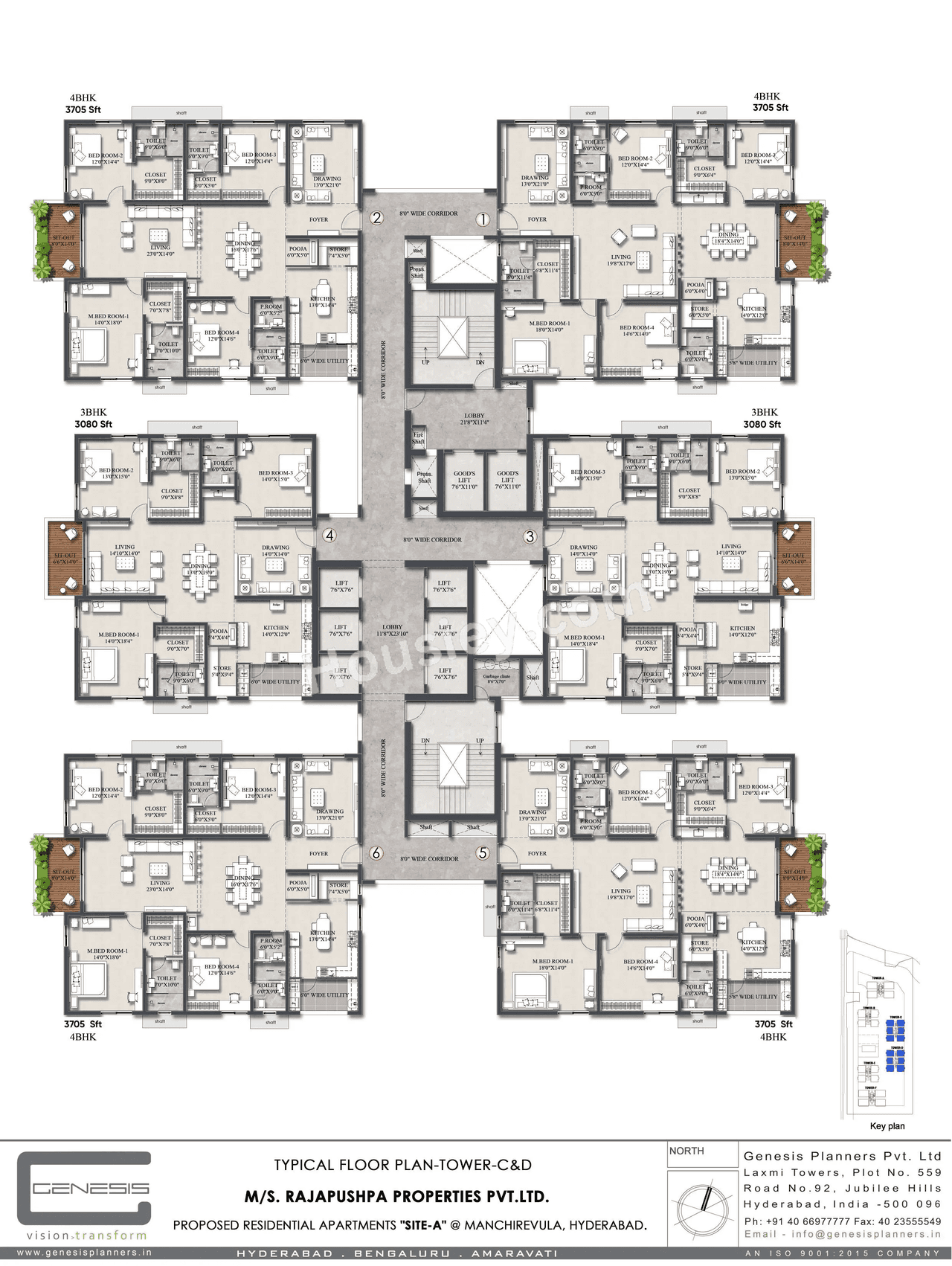 Rajapushpa Infina Floor plan 3