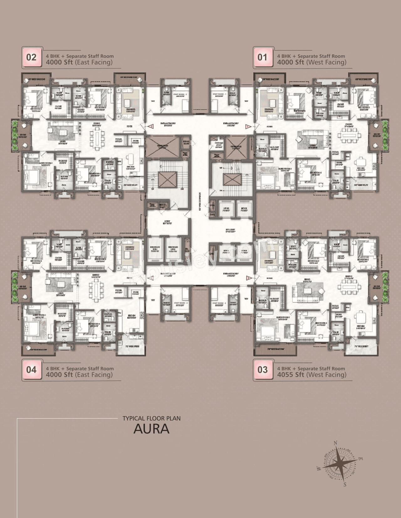 Rajapushpa Skyra Floor plan 1