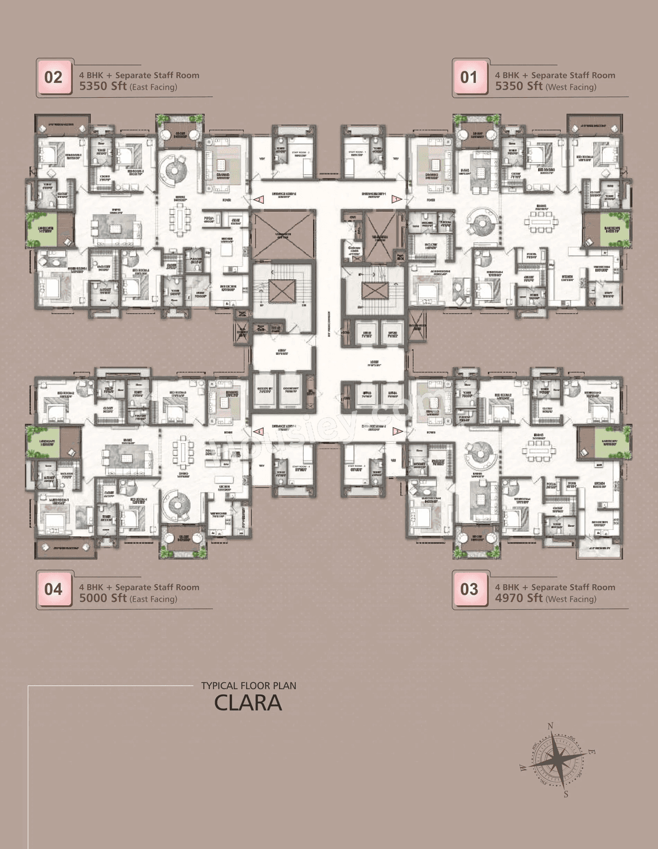 Rajapushpa Skyra Floor plan 2