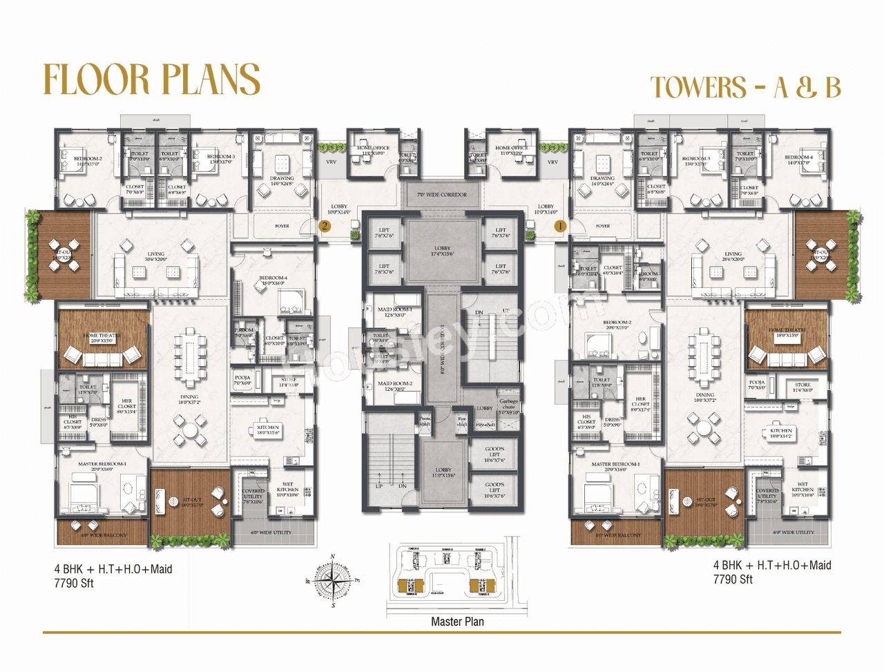 Rajapushpa Casa Luxura Floor plan 1
