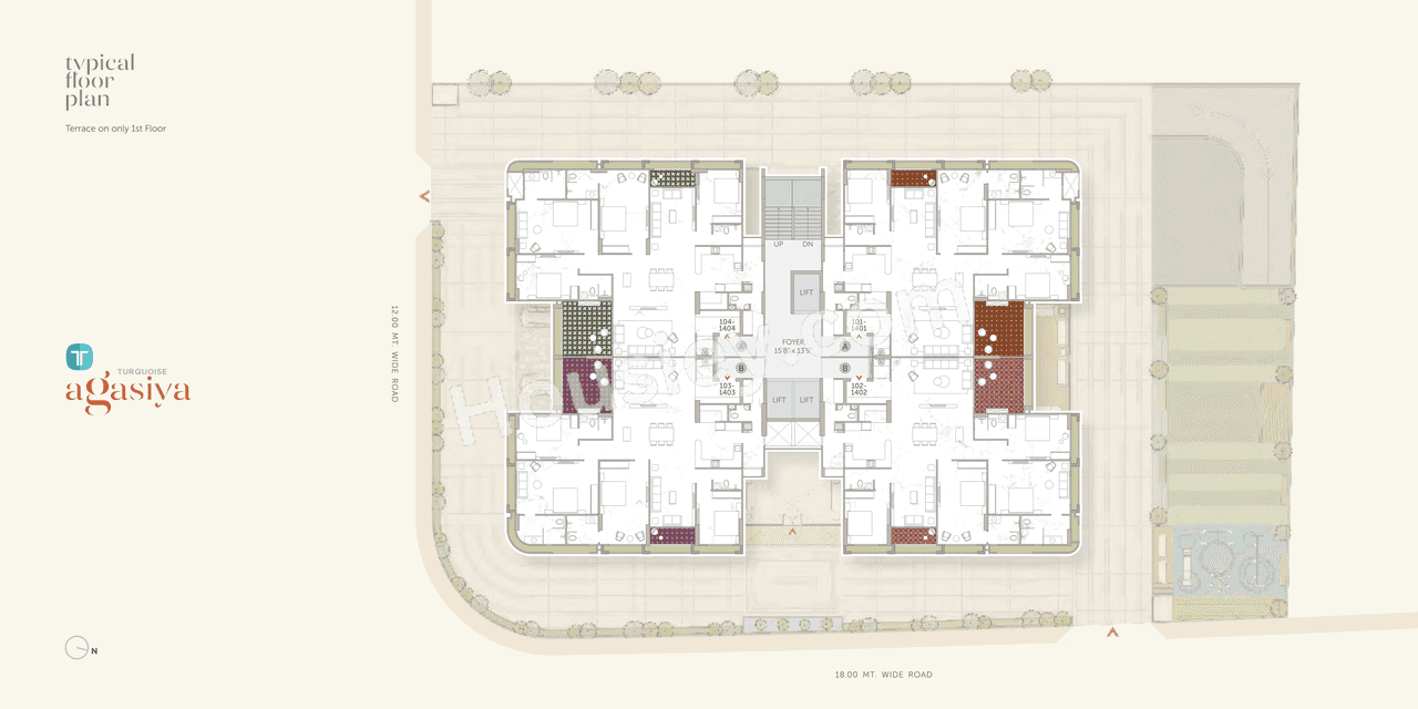 Ratna Turquois Agasiya Floor Plan