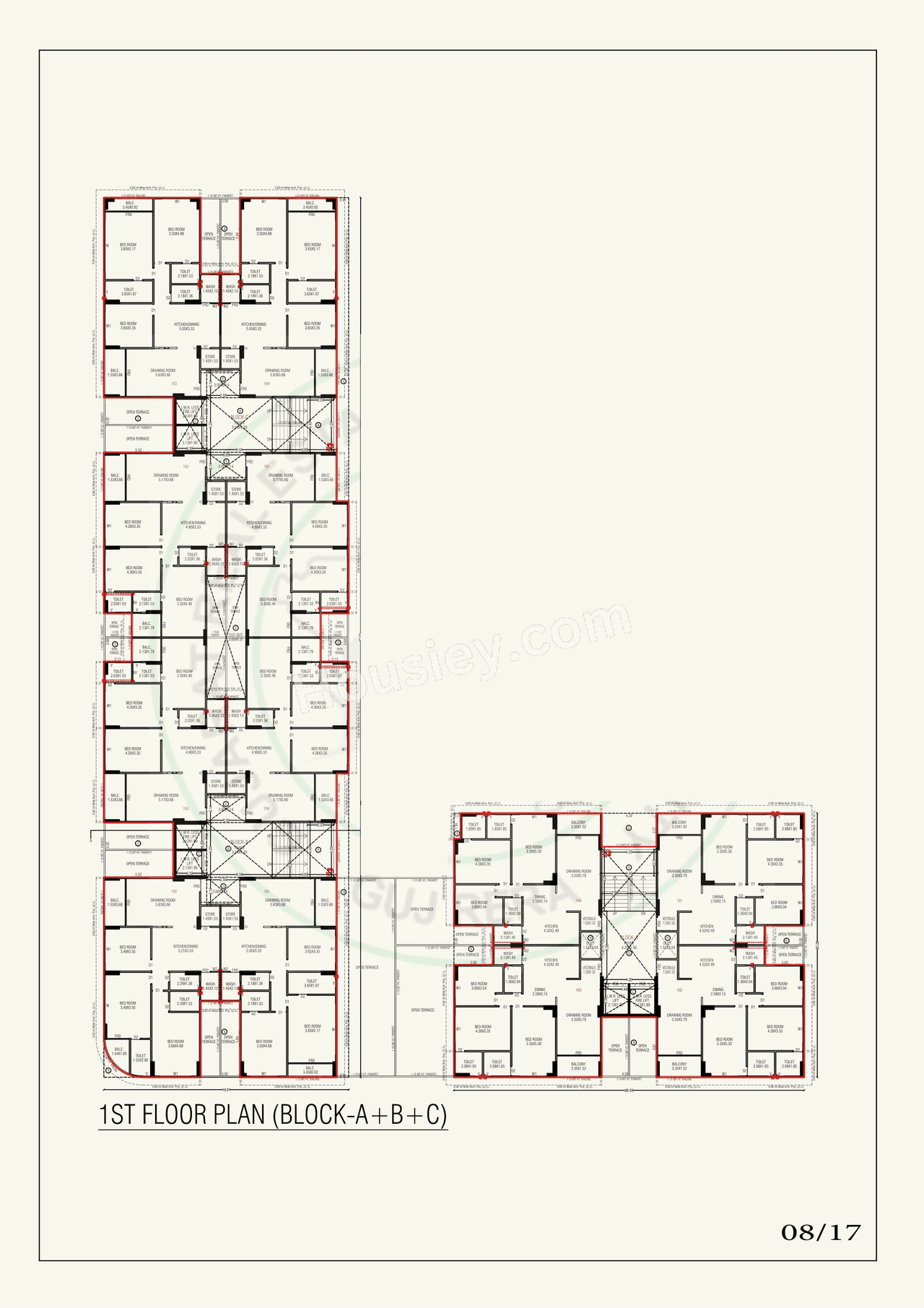 Ratna Turquois Glamouere Floor plan 1