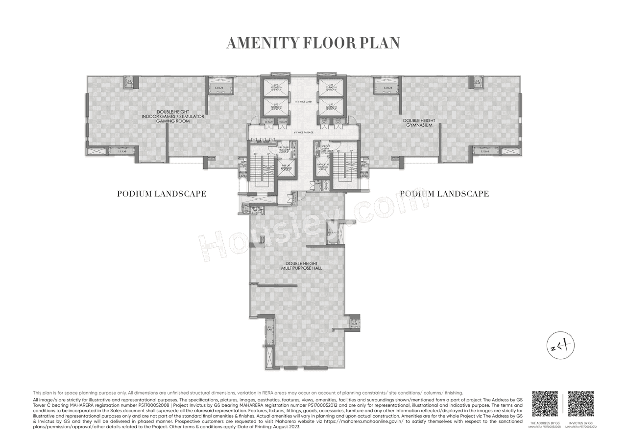 Raymond Invictus by GS Pokharan Road Floor plan 1