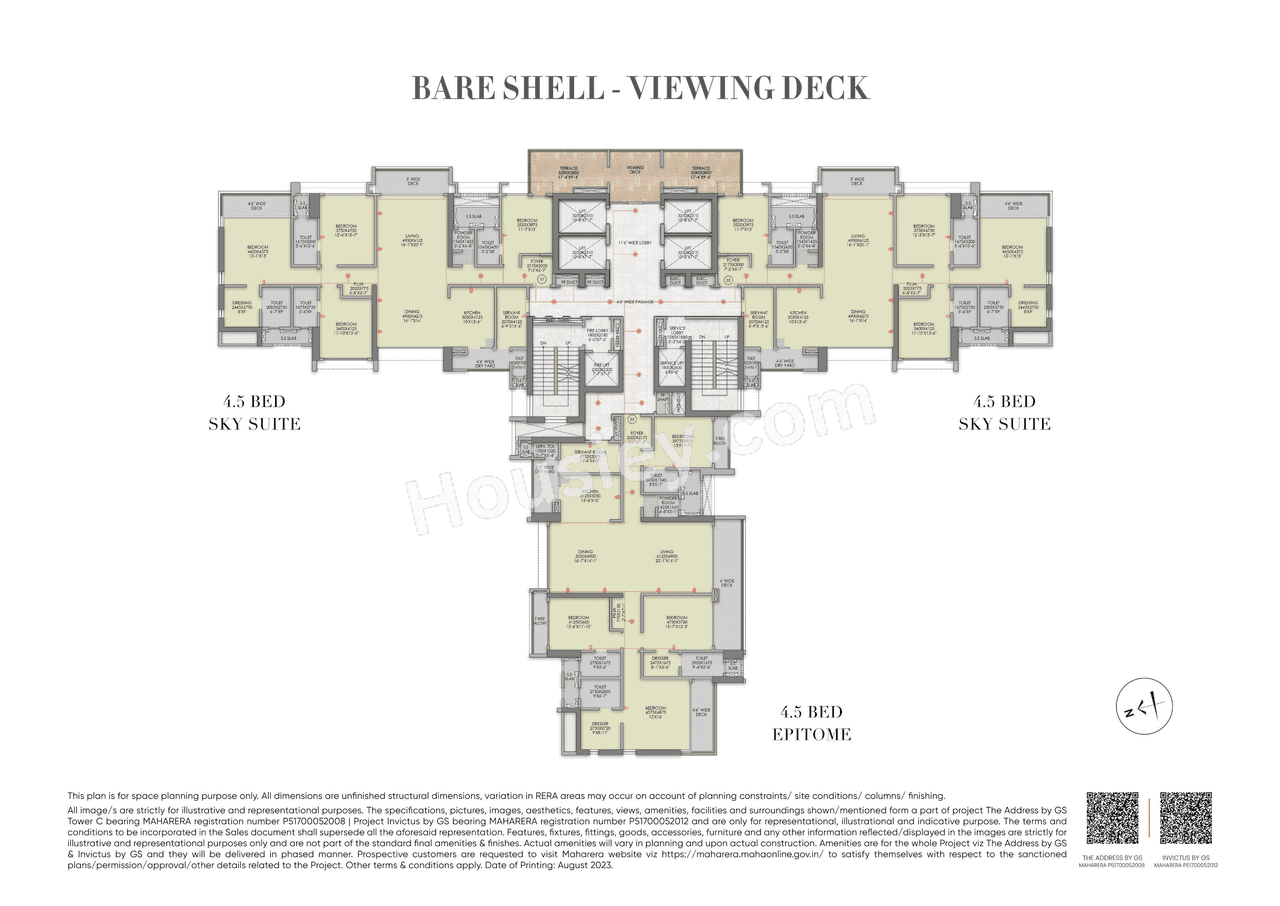 Raymond Invictus by GS Pokharan Road Floor plan 2