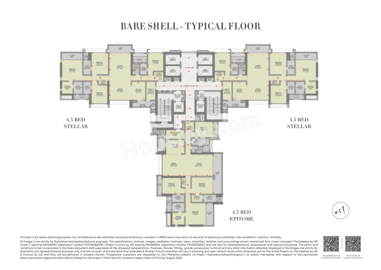 Raymond Invictus by GS Pokharan Road Floor plan 4