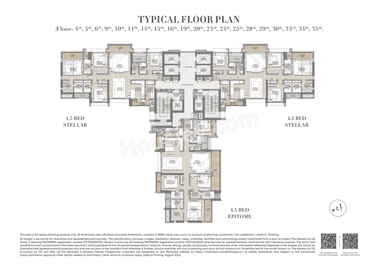 Raymond Invictus by GS Pokharan Road Floor plan 7
