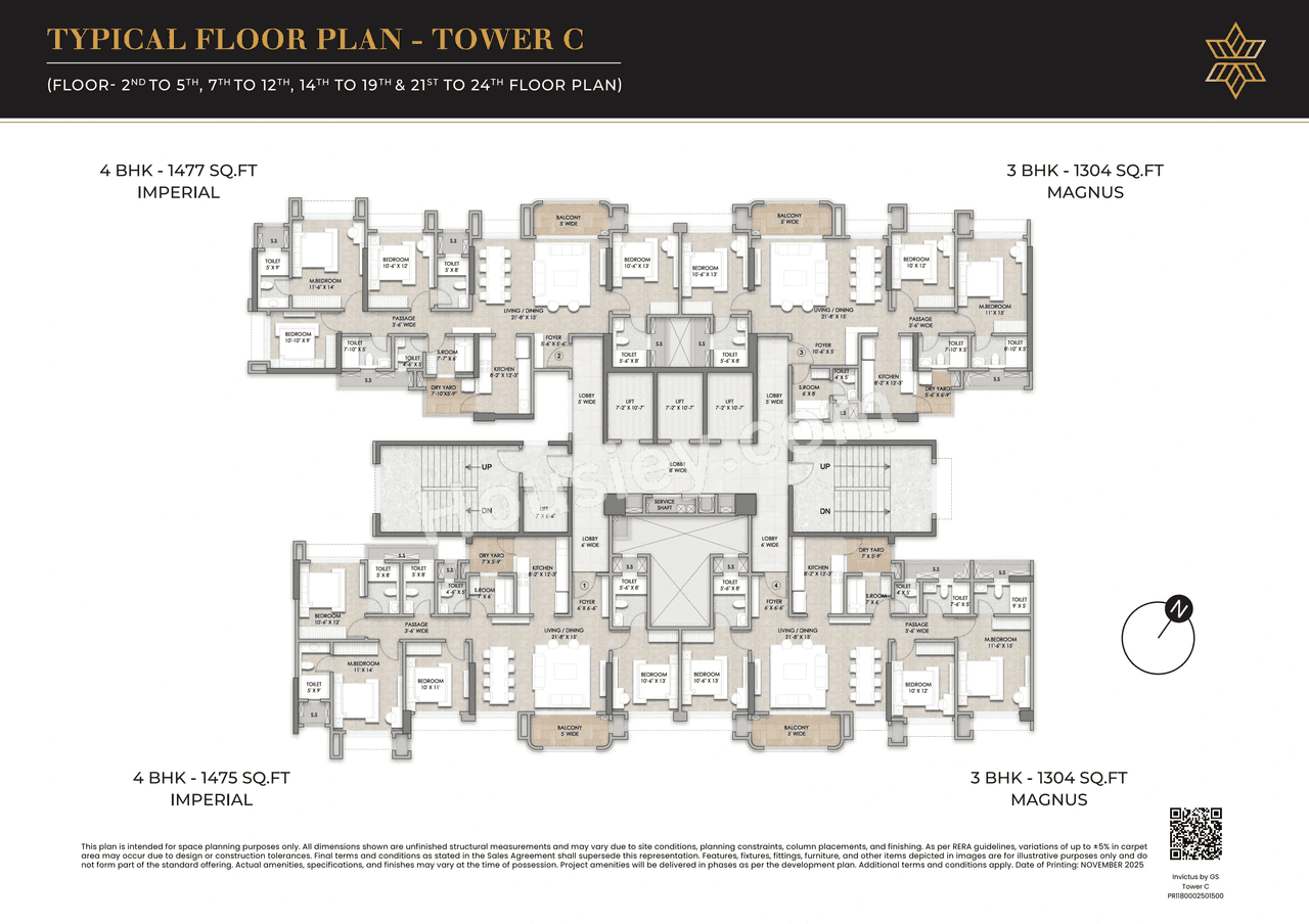 Raymond Invictus by GS Floor plan 3
