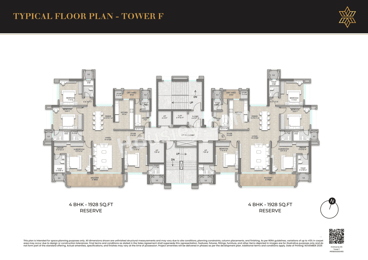 Raymond Invictus by GS Floor plan 6