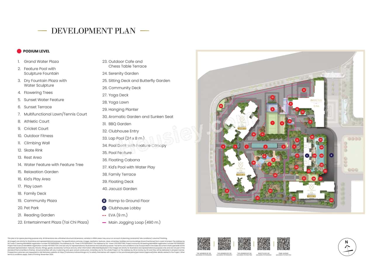 Raymond The Address by GS Floor plan 2