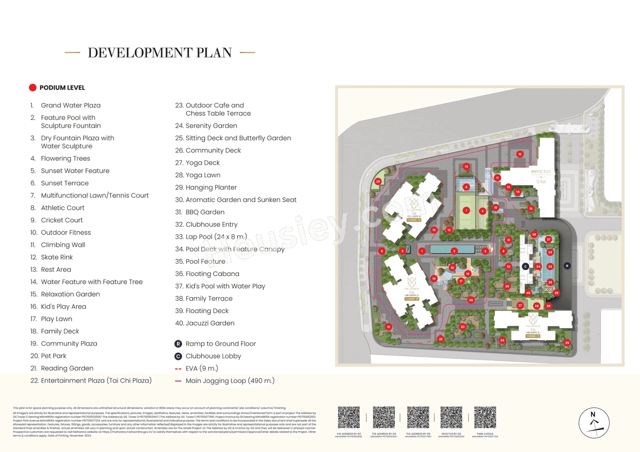 Raymond The Address by GS Floor plan 2